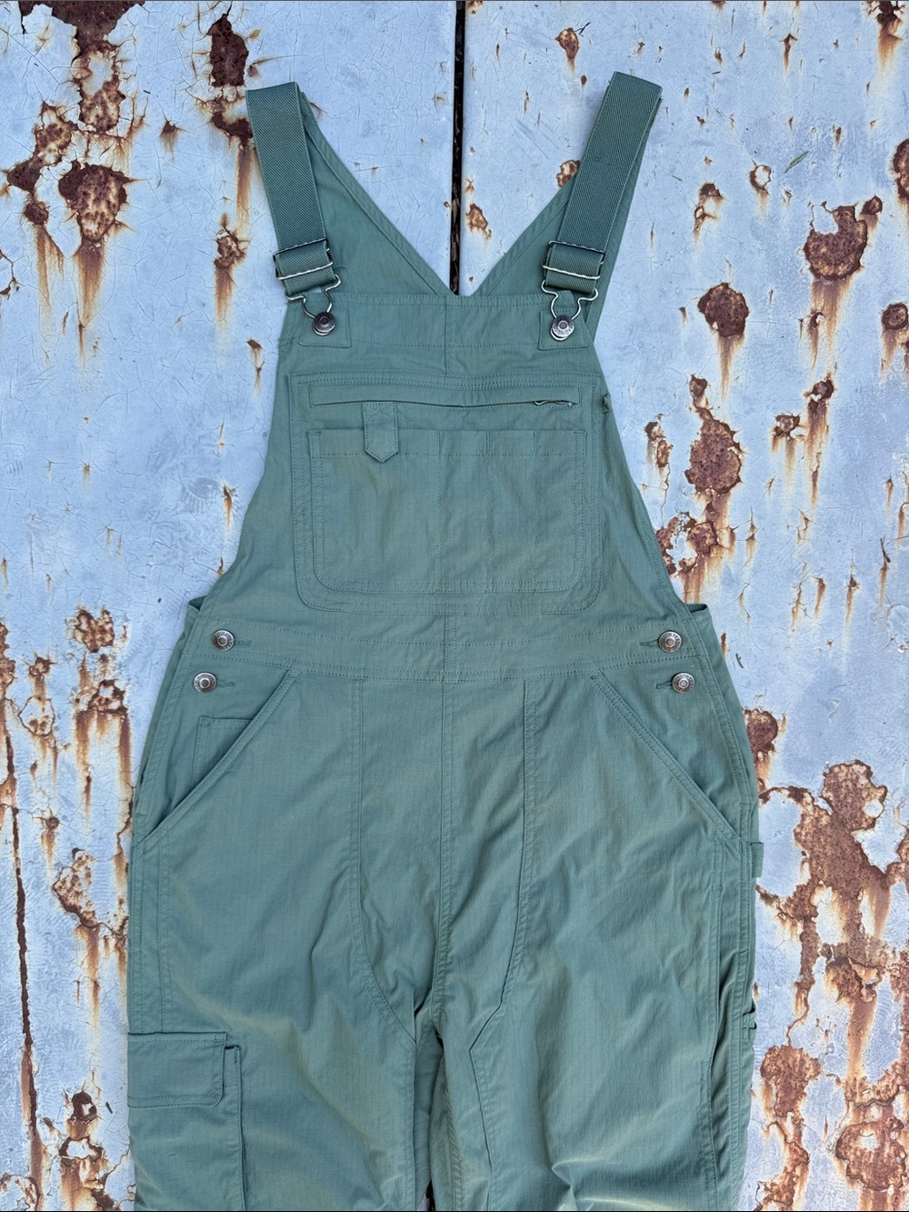 Duluth Trading Co Green Workwear Overalls